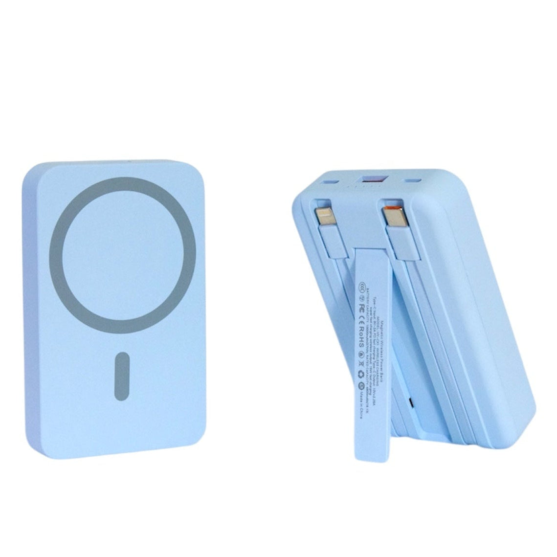 Powerbank Magnetico 10000mAh - Ricarica Wireless 15W e Cavi Integrati