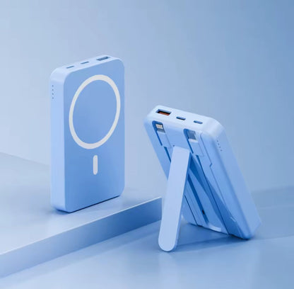 KeepCharge Powerbank Magnetico 10000mAh - Ricarica Wireless 15W e Cavi Integrati